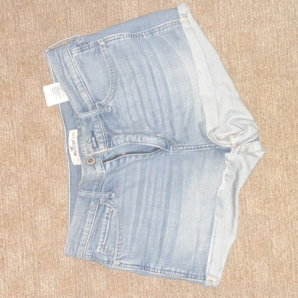 Denim low rise shorts